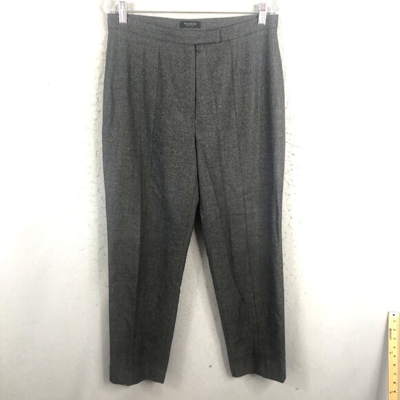 Peserico Pants Womens 12 US 48 Italy Gray Wool Loro Piana Fabric Old Money - Picture 1 of 16